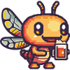Libelle Pixel Bier