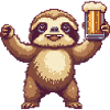Sloth Pixel Beer
