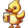 Bière Duck Pixel