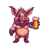 Pig Pixel Beer Wild Boar
