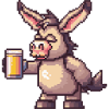 Bière Donkey Pixel