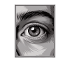 Fascinating eye in monochrome