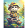 Cat Fishing Fishing Gift