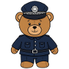 Teddy Bear Policeman