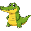 Tier Cartoon Krokodil