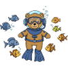 Teddy Bear Diver