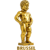 Manneken pis Brussels gold