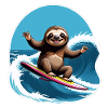 Sloth surfing in Hawaii