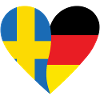Suède Allemagne Cœur