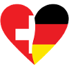 Switzerland Germany Heart