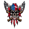 Wild freedom, American skull