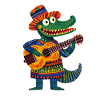 Guitar crocodile