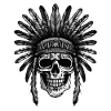 Apache Skull Indian