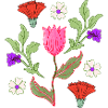 Tulip Bouquet Floral Pattern