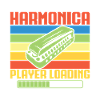 Funny Harmonica Player Loading Harmonica