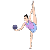 Rhythmic gymnastics - ball - gymnastics
