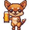 Chihuahua Chiens Pixel Bière