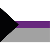 Le drapeau Demisexuel