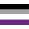 Le drapeau Asexuel