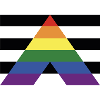 Le drapeau Allié.e LGBTQIA+