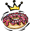 Donut Krone Nascherei Bunt