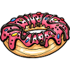 Donut lecker Backwerk bunt