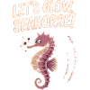 Let's Glow Seahorse Design