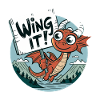 Cute Dragon "Wing It" Design