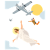 Skydive Jesus, Fallschirm, Skydiving,