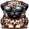 Cute Leopard Pug