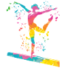 Gymnast Balance Beam Artistic Gymnastics