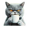 Realistic: with coffee