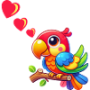 Parrot love