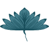 Lotus floral bleu-vert