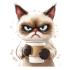 with Coffee - Morning Grouch