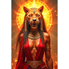 Sekhmet, lion-headed war goddess, standing
