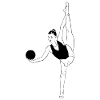 Rhythmic gymnastics - ball - gymnastics