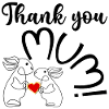 COEUR AMOUR MERCI MAMAN ENFANT