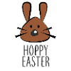 Hoppy Easter Cute Easter Bunny