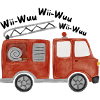 Feuerwehrauto Sirene Kinder