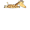 Giraffa mattina brontolone troppo presto troppo stanco per lunedì