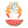 Pineapple and watermelon