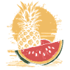 Pineapple and watermelon