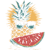 Pineapple and watermelon