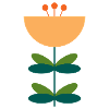 Abstraktes Blüten-Illustrationsdesign