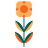 Minimalistisches Sommer-Mohnblüten-Design