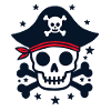 Pirate Skull and Crossbones