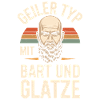 Geiler Typ Mit Bart & Glatze Glatzkopf Bartträger