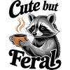 Humor Raccoon Coffee