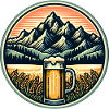 Alpenland Biergarten Illustration